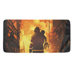 Brave Firefighter Painting Print Towel