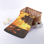 Brave Firefighter Painting Print Towel