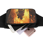 Brave Firefighter Painting Print Waist Bag