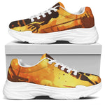 Brave Firefighter Painting Print White Chunky Shoes