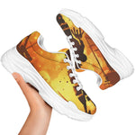 Brave Firefighter Painting Print White Chunky Shoes