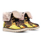 Brave Firefighter Painting Print Winter Boots