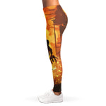 Brave Firefighter Painting Print Women's Leggings