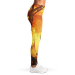 Brave Firefighter Painting Print Women's Leggings