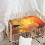 Brave Firefighter With Axe Print Baby Crib Sheet