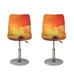 Brave Firefighter With Axe Print Bar Stool Covers