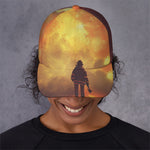 Brave Firefighter With Axe Print Baseball Cap