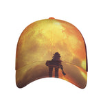 Brave Firefighter With Axe Print Baseball Cap