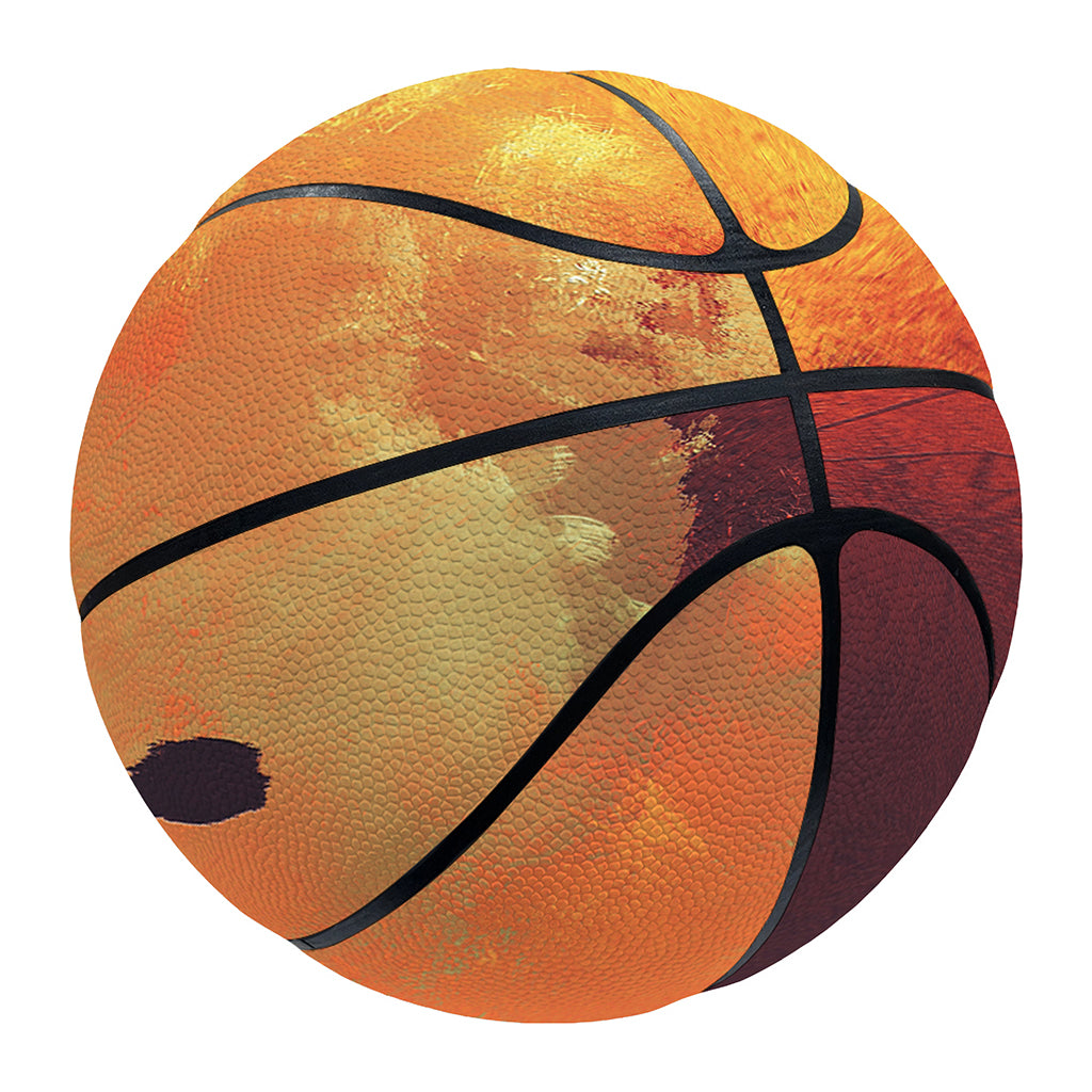 Brave Firefighter With Axe Print Basketball