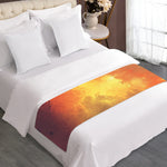 Brave Firefighter With Axe Print Bed Runner