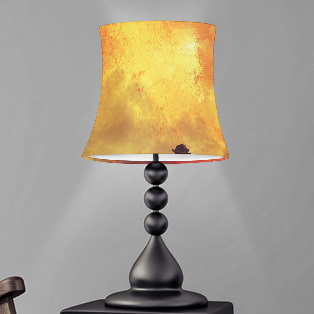 Brave Firefighter With Axe Print Bell Lamp Shade