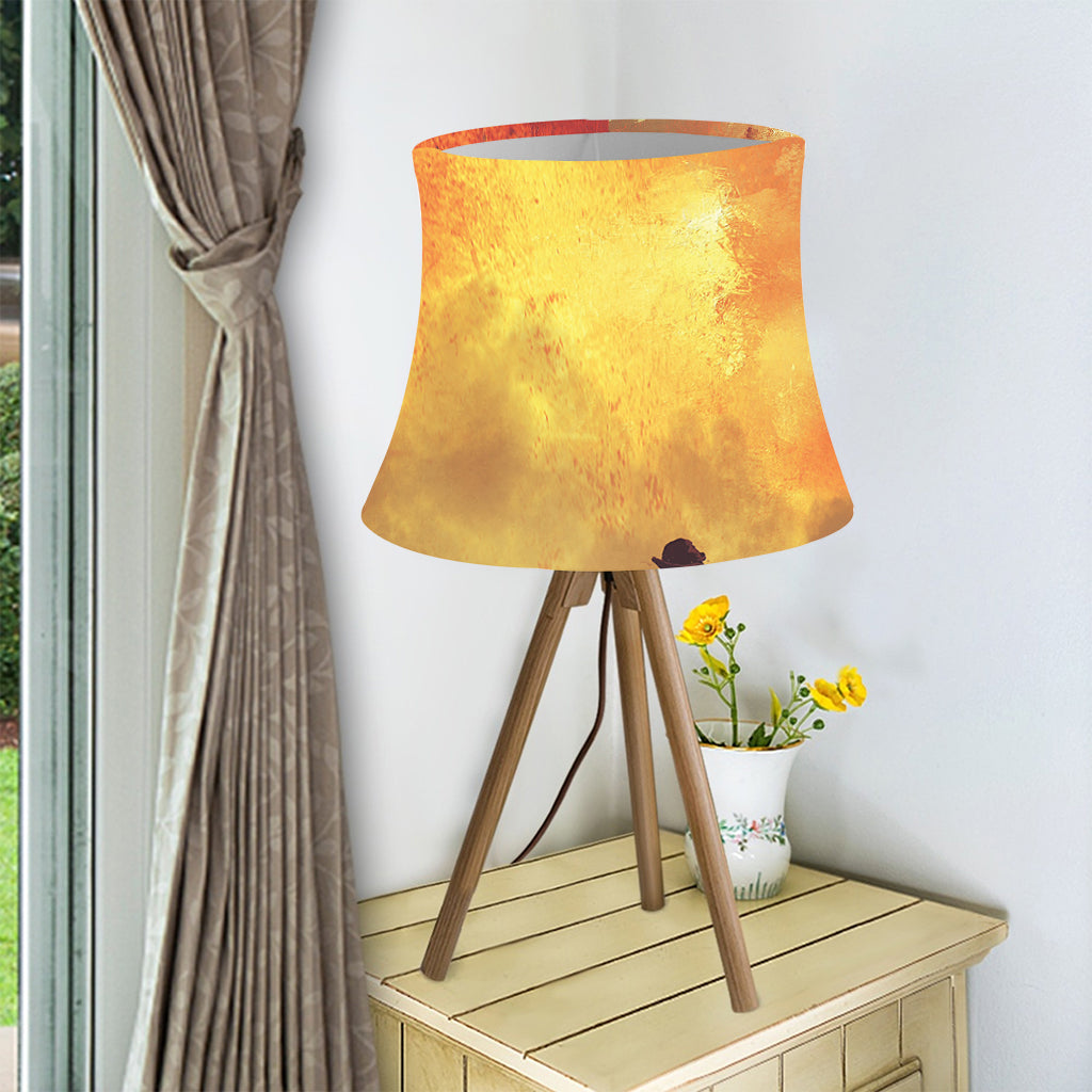 Brave Firefighter With Axe Print Bell Lamp Shade