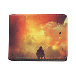 Brave Firefighter With Axe Print Bifold Wallet