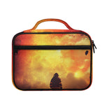 Brave Firefighter With Axe Print Briefcase Bible Bag