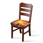 Brave Firefighter With Axe Print Chair Cushion Cover