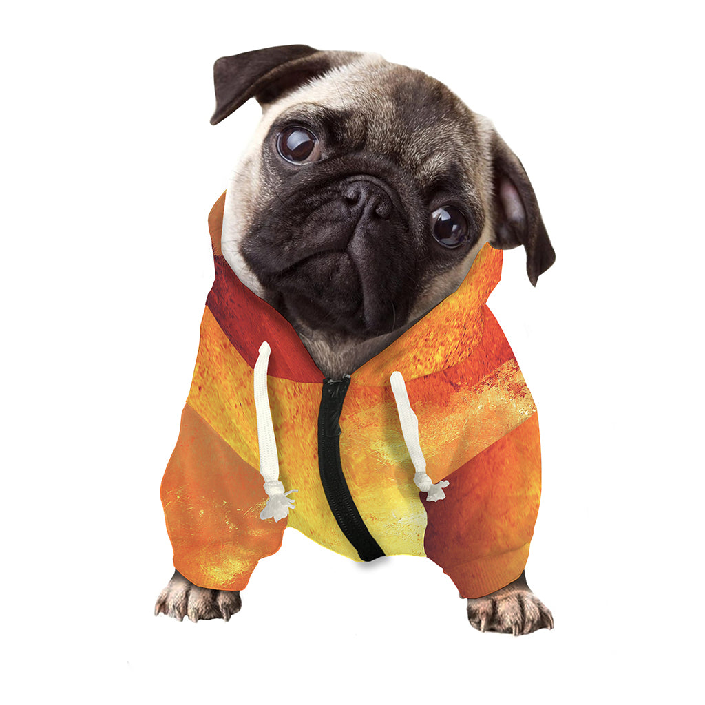 Brave Firefighter With Axe Print Dog Zip Up Hoodie