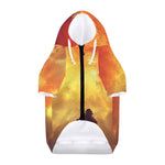 Brave Firefighter With Axe Print Dog Zip Up Hoodie