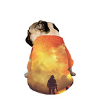 Brave Firefighter With Axe Print Dog Zip Up Jacket