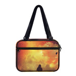Brave Firefighter With Axe Print Double Strap Bible Bag