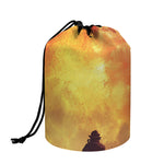 Brave Firefighter With Axe Print Drawstring Makeup Bag