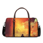 Brave Firefighter With Axe Print Duffle Bag