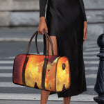 Brave Firefighter With Axe Print Duffle Bag