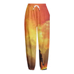 Brave Firefighter With Axe Print Fleece Lined Knit Pants