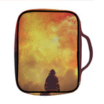 Brave Firefighter With Axe Print Front Pocket Bible Bag
