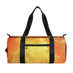 Brave Firefighter With Axe Print Gym Bag