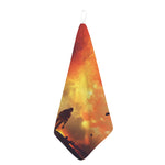 Brave Firefighter With Axe Print Hand Towel