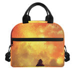 Brave Firefighter With Axe Print Insulated Lunch Bag