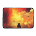 Brave Firefighter With Axe Print Kitchen Mat
