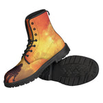 Brave Firefighter With Axe Print Backpack