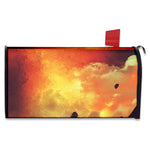 Brave Firefighter With Axe Print Mailbox Cover