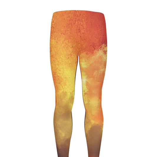 Brave Firefighter With Axe Print Men's leggings