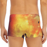 Brave Firefighter With Axe Print Men's Short Boxer Briefs