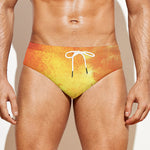 Brave Firefighter With Axe Print Men's Swim Briefs