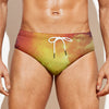 Brave Firefighter With Axe Print Men's Swim Briefs