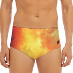 Brave Firefighter With Axe Print Men's Triangle Swim Briefs