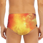 Brave Firefighter With Axe Print Men's Triangle Swim Briefs