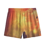 Brave Firefighter With Axe Print Mesh Shorts