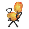 Brave Firefighter With Axe Print Office Chair Cover