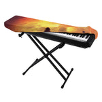 Brave Firefighter With Axe Print Piano Keyboard Cover