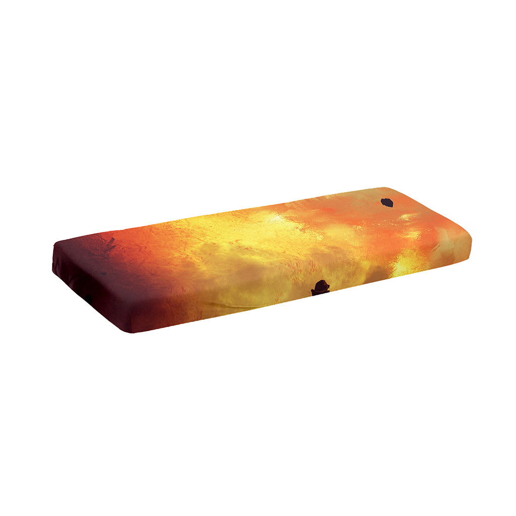 Brave Firefighter With Axe Print Piano Keyboard Cover