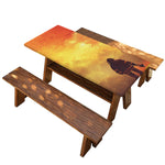 Brave Firefighter With Axe Print Picnic Table Cover