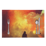 Brave Firefighter With Axe Print Placemat