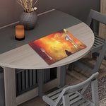 Brave Firefighter With Axe Print Placemat