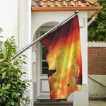 Brave Firefighter With Axe Print Polyester Flag