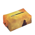 Brave Firefighter With Axe Print Rectangle Tissue Box Cover