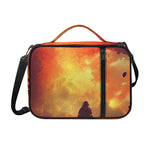 Brave Firefighter With Axe Print Shoulder Strap Bible Bag